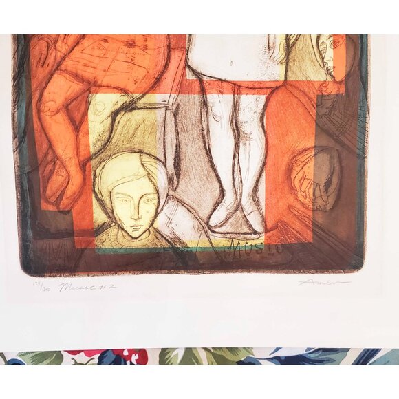 Irving Amen Vintage  Music #2 Wall Art Print 124/200 Signed - Picture 3 of 8